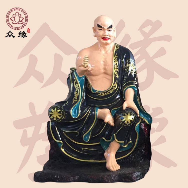 众缘佛像树脂彩像摆件 释迦牟尼半手工半机械可定制