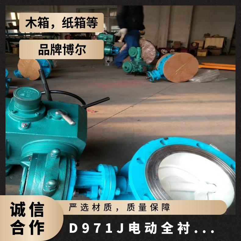 D341J全衬胶法兰蝶阀-D971电动 水 否 博尔