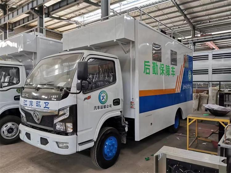 东风餐车可扩展上蓝牌 流动厨房车 瑞力移动宴席车订做