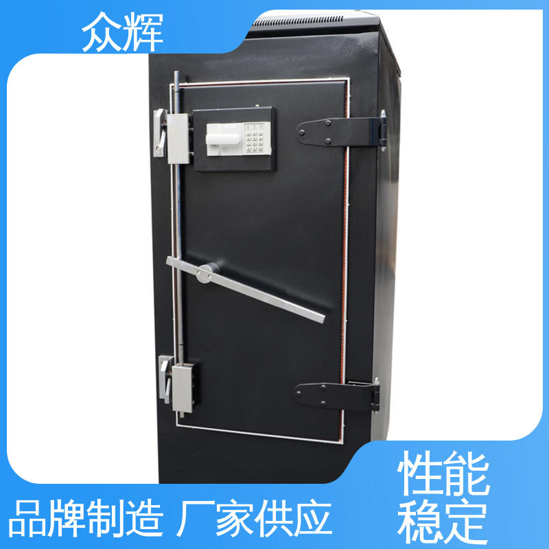 众辉 可加指纹数字密码锁 优质冷钢1.5-2.0mm 屏蔽机柜服务器机柜