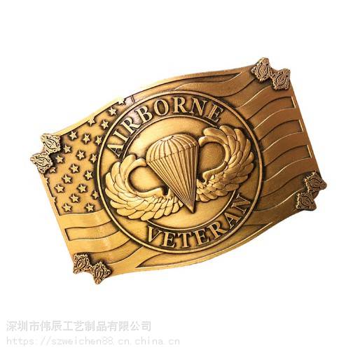 金属卡头男士腰带卡扣 五金皮带扣头配件男士腰带卡扣来图定制图案复古金属卡头