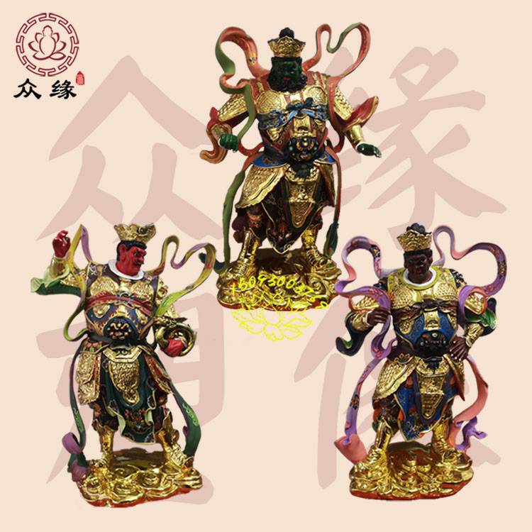 铜铸二十四诸天菩萨 24诸天 四大金刚佛像 四大***神像 来图雕刻