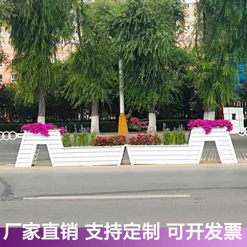 铝合金高跟鞋花箱 时尚方形花槽 街道绿化装饰优选