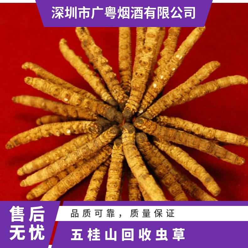 五桂山回收虫草上门价格 高价收购冬虫夏草燕窝海参鱼胶 回收茅台酒