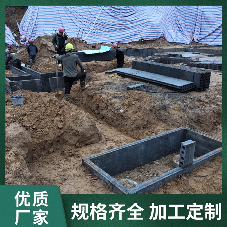 灰色条状水泥陶粒砖胎膜 拼接用 抗压强度5 减少损耗