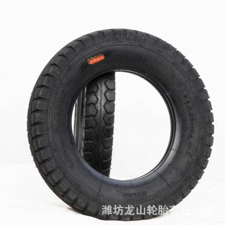 三轮车载重胎农用车胎4.50/5.00-12内外胎12层曲混花纹羊角花纹