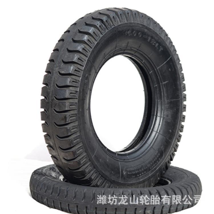 6.00-13羊角花纹拖拉机三轮车矿山胎农用车600-13轮胎6.00-14耐磨