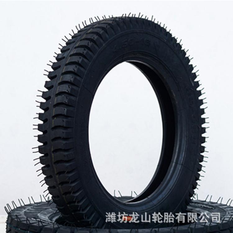 450-16羊角花纹拖拉机轮胎4.50-16三轮车胎羊角花纹线胎耐磨胎
