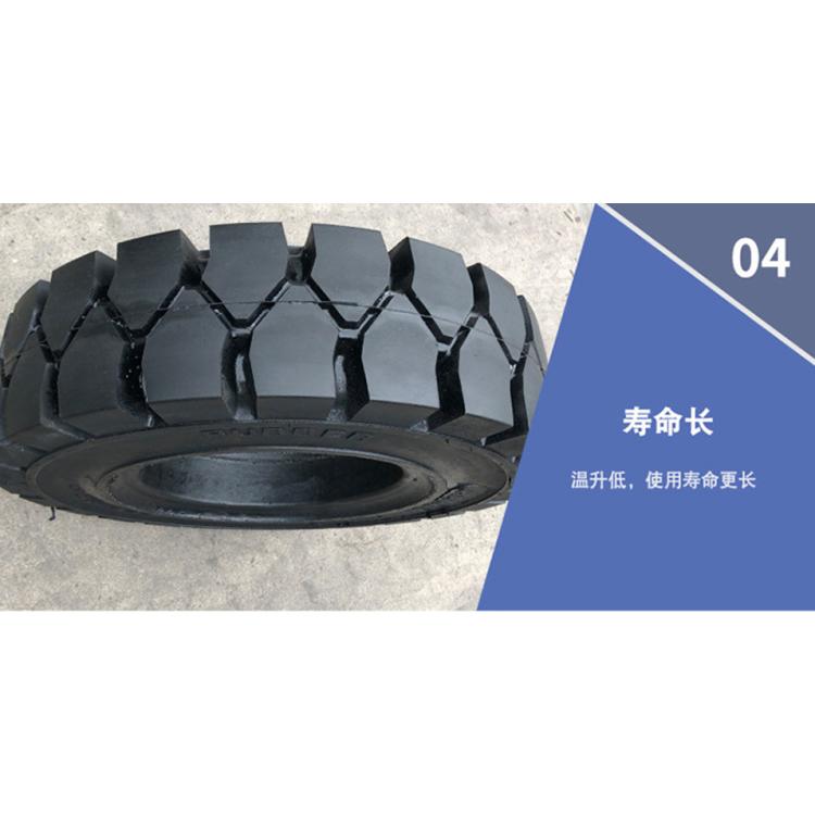 实心胎6.50-10矿山花纹轮胎叉车胎6.00-9 650-10可配钢圈