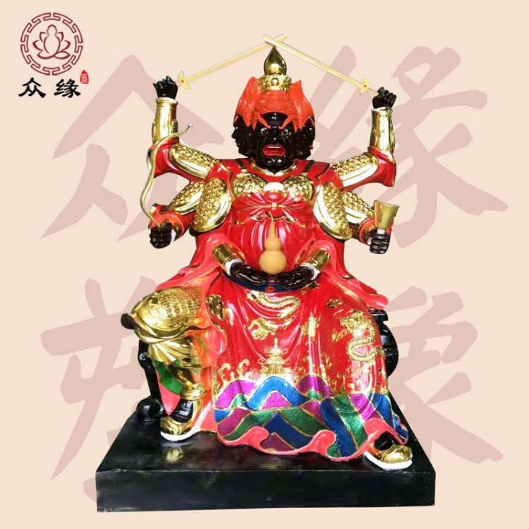 火神 火德星君佛像雕塑 王灵官神像 四大灵官树脂玻璃钢神像