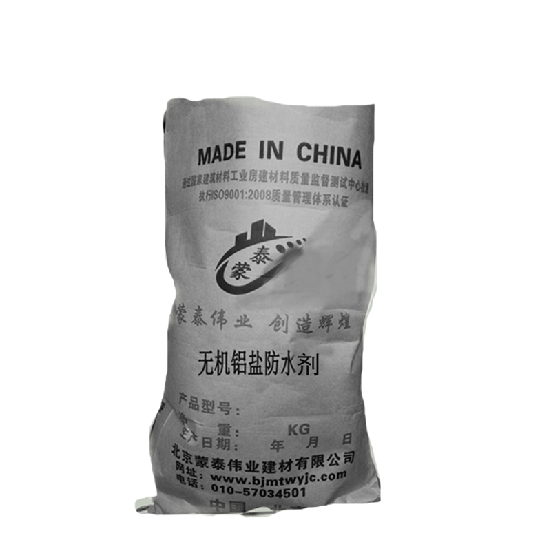 蒙泰 无机铝盐防水剂 耐腐蚀 耐溶剂 量大价低 全国配送