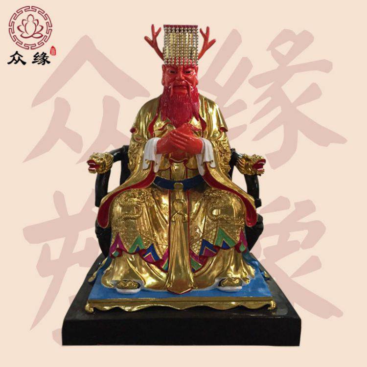 龙王殿龙父龙母 龙王奶奶 龙王爷 鎏金四海龙王 龙王菩萨佛像