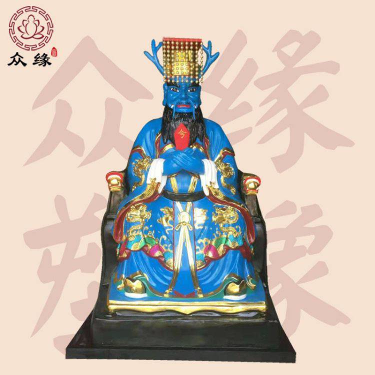 树脂玻璃钢手工雕刻四海龙王神像 鎏金东海龙王西海龙王菩萨佛像