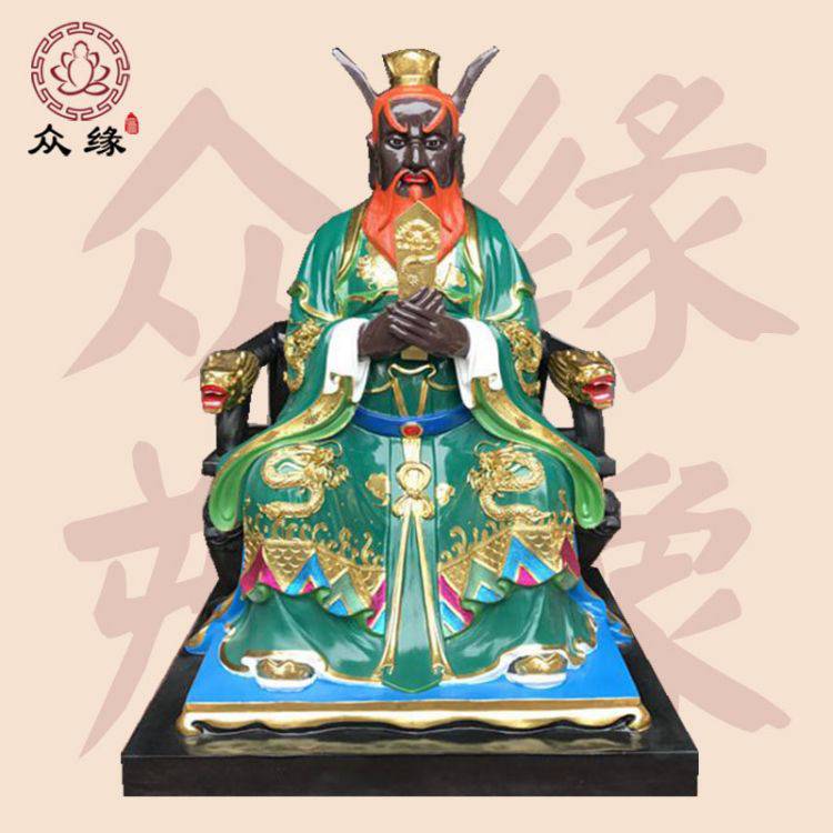 马王牛王神像 树脂山王菩萨 水草大王马将军神像 木雕牛神站像