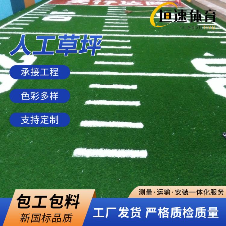 幼儿园铺设人造草坪设备专业修建足球场人造休闲草笼式足球场建造