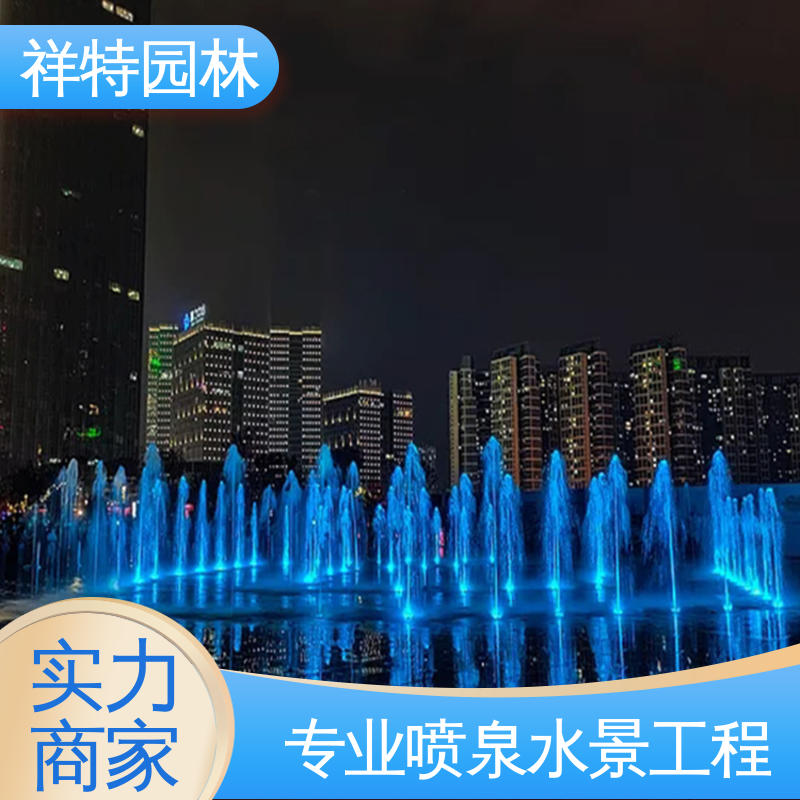 球形喷嘴 维护方便 程序电脑控制 小型音乐喷泉施工 祥特