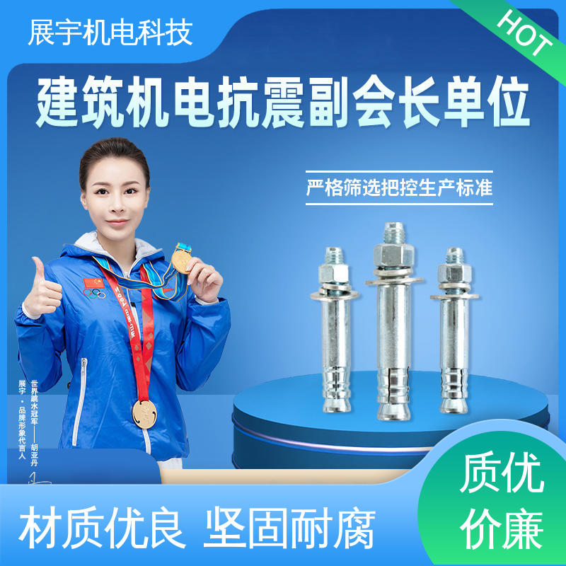 展宇 碳钢 化学螺栓 经久耐用 无毛刺 使用寿命长