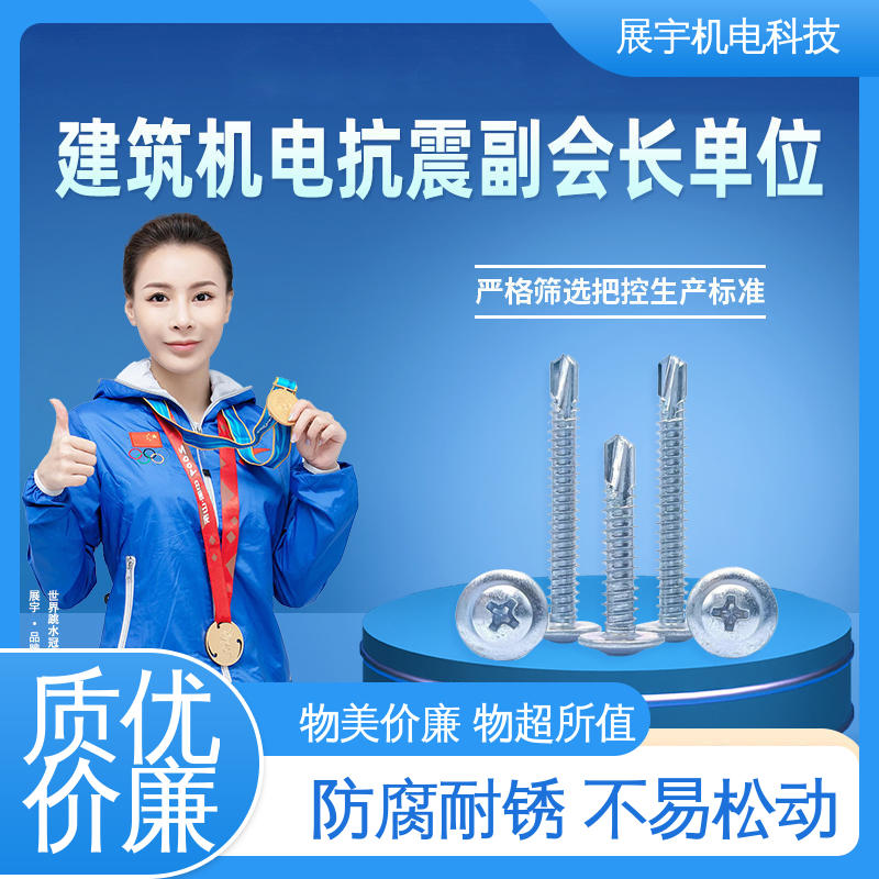 展宇 碳钢1022A 圆头钻尾丝 快速自钻 结合力强 防腐蚀 硬度高