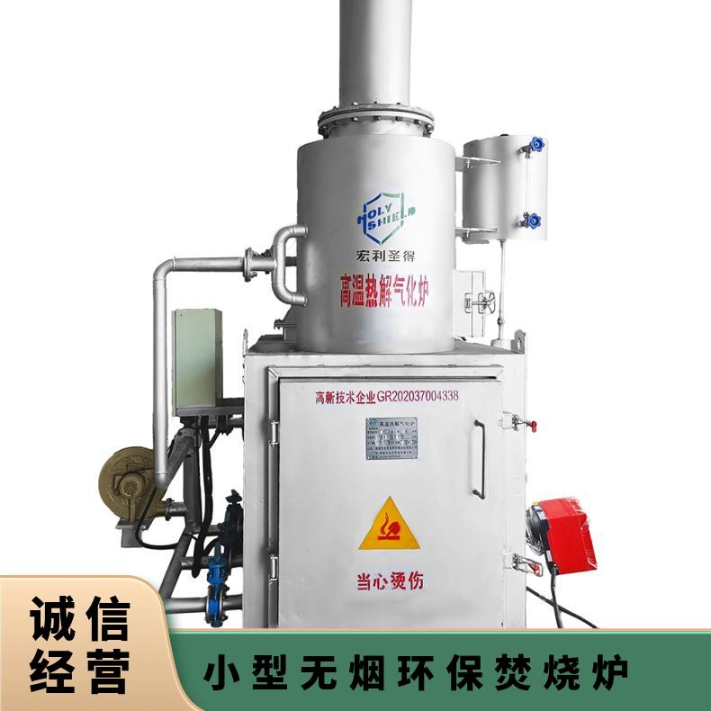 宏利圣得固废垃圾处理设备HLPG型过滤网焚烧炉协助查看场地设计