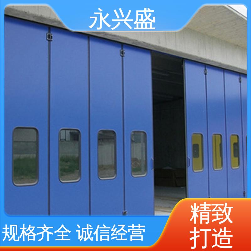 车间厂房电动工业折叠门 抗风保温 快速发货 永兴盛门控