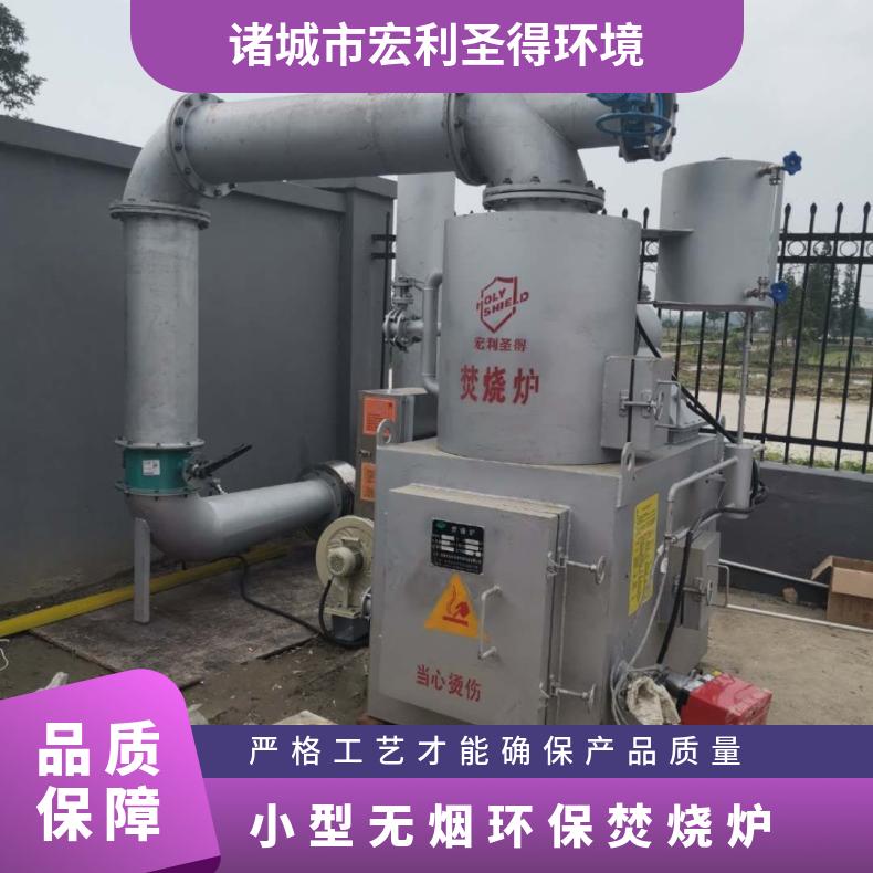 宏利圣得固废垃圾处理设备HLPG型固体焚烧炉烟气符合环保要求达