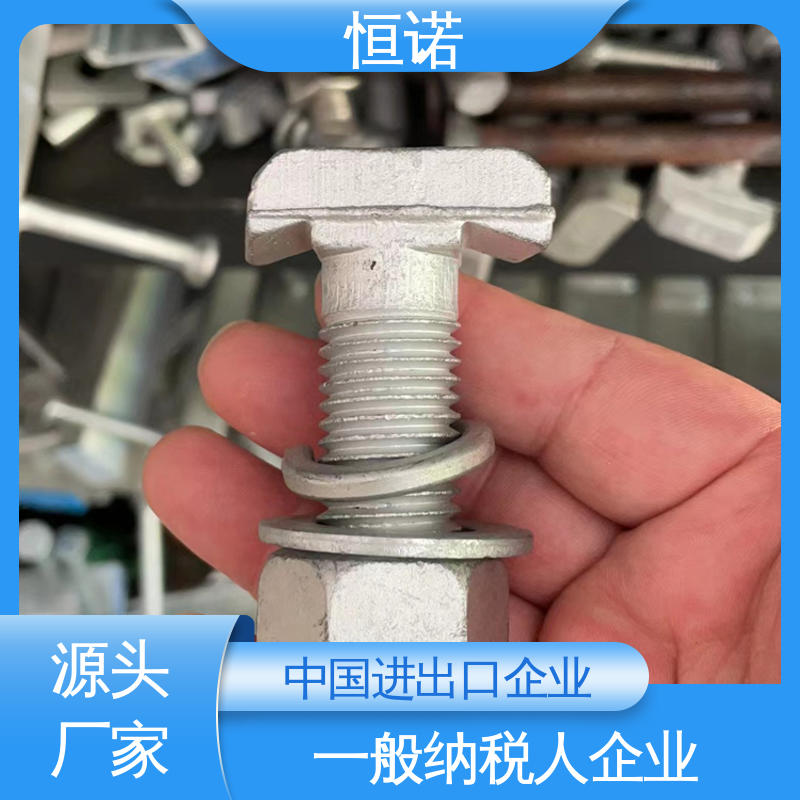 地铁哈芬槽用T型螺栓 实体厂家 来图定做 防腐金属制品 恒诺