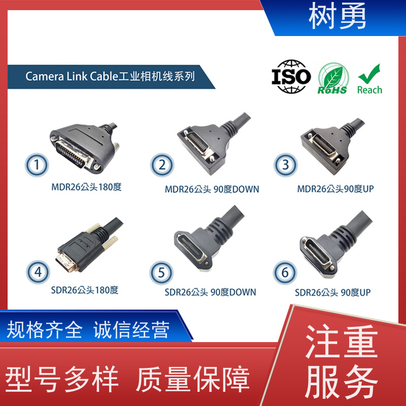 树勇科技 cameralink线缆 抗折弯 广泛应用于机器视觉