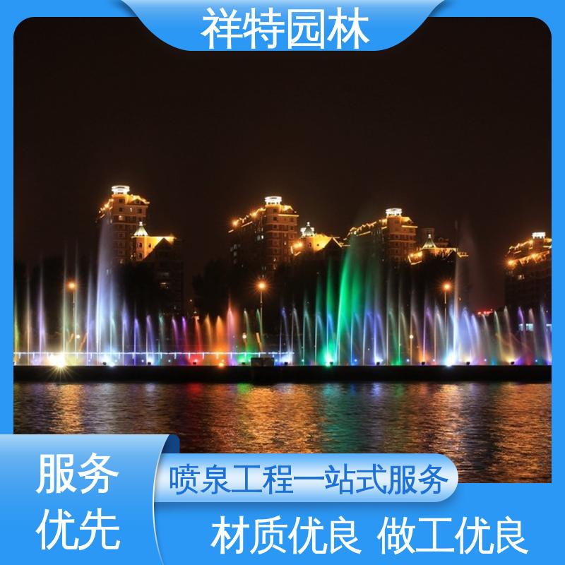 珍珠跳跳泉 颜色绚丽 七彩灯光排列 运行平稳 祥特