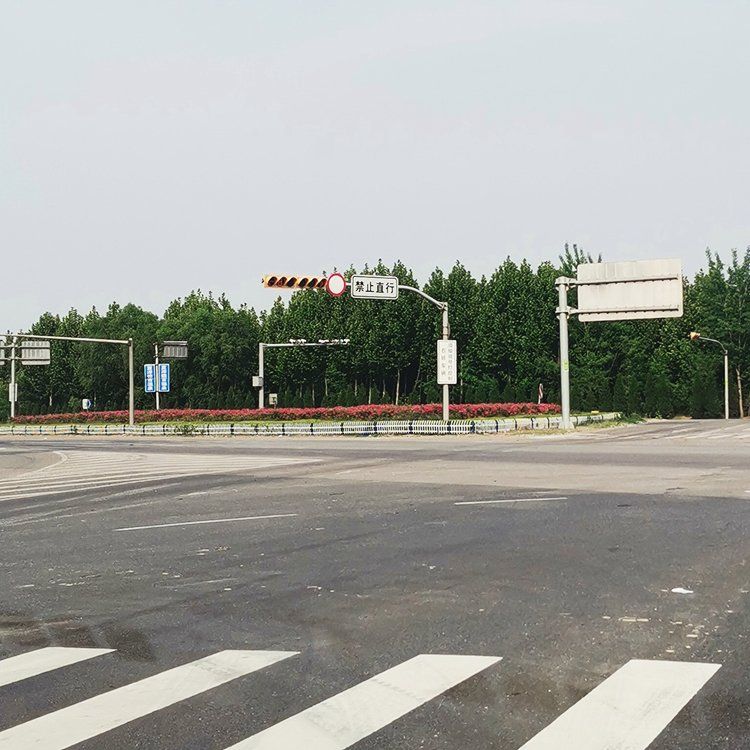 交通信号灯杆 框架八角红绿灯杆 十字路口道路指示警示灯杆