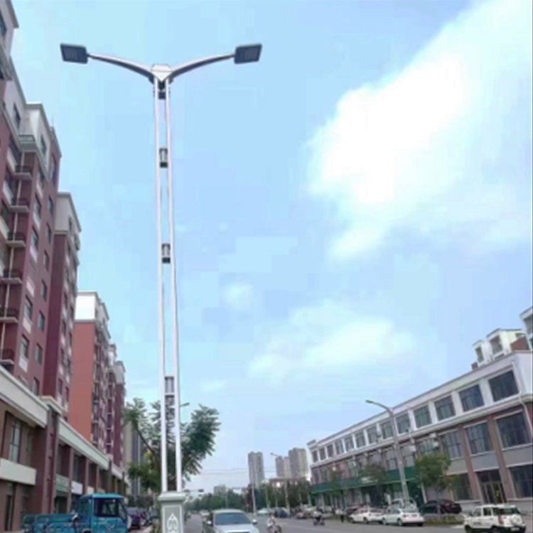 城市主干道路双臂路灯 市政道路照明工程海螺臂