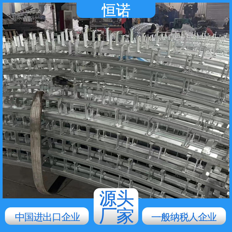 恒诺 按需定制 焊接工字钢 弧形带齿预埋槽道 厂家供应