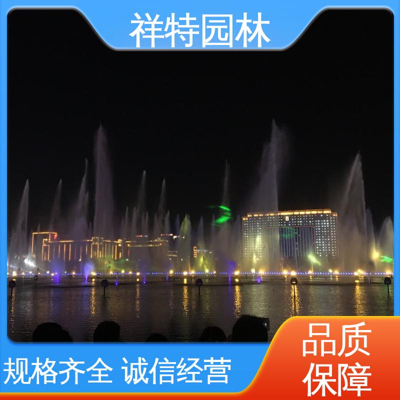 祥特 颜色绚丽 水池喷泉 水景工程施工 运行平稳