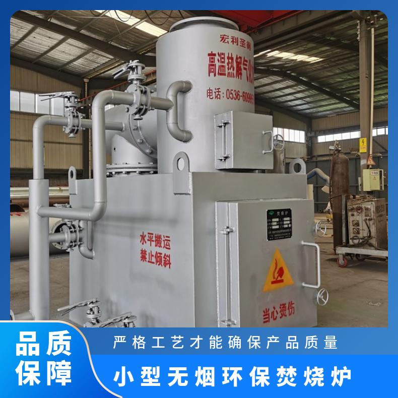 宏利圣得固废垃圾处理设备 HLPG型小型焚烧炉烟气符合环保要求达