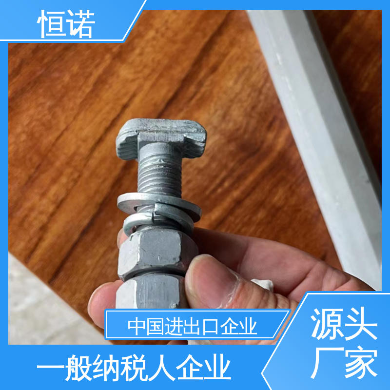 规格齐全 热镀锌哈芬槽T型螺栓 支持异形件定制 实体厂家 恒诺