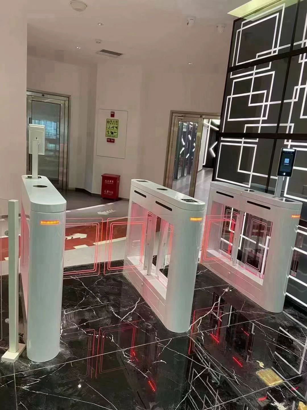 厂家现货小摆闸亚克力校园人行通道闸速通门智慧校园圆柱摆闸