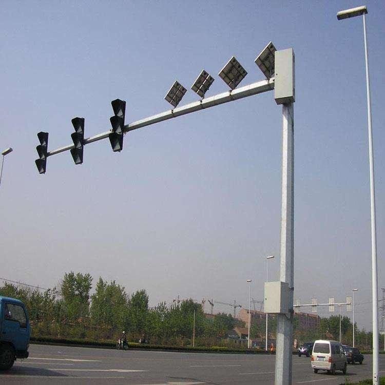 交通路口T型L型信号杆 人行横道红绿灯指示杆