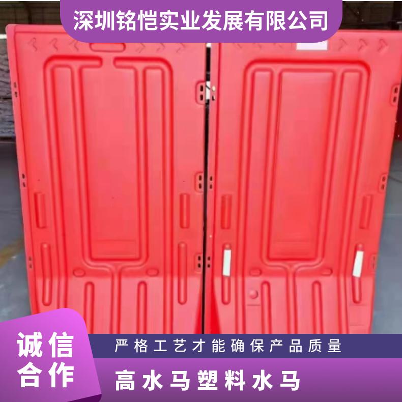 工地隔断防护 材质PE 红色 0.9m 大量回收 二手 高水马塑料水马围挡