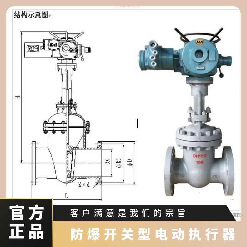 手电两用带手轮DZW型防爆执行器多回转电装阀门开关电动装置