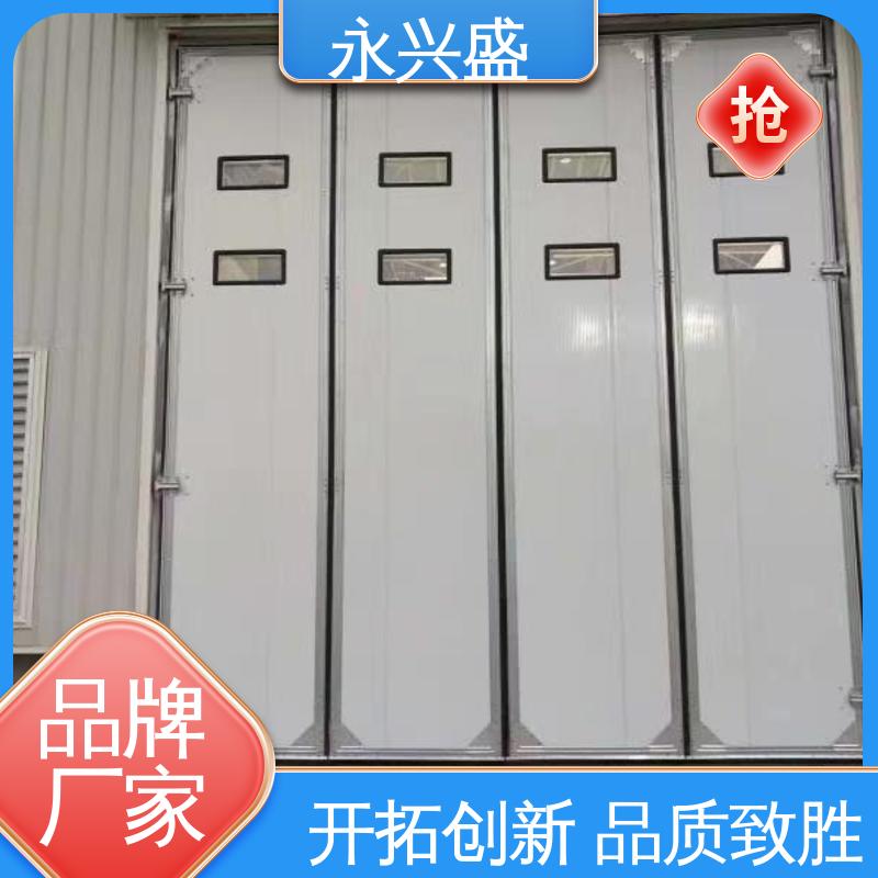 永兴盛门控 经久耐用 彩钢板电动折叠门 产品致胜