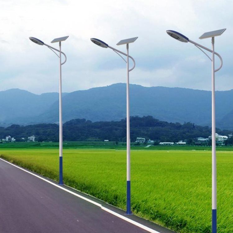 太阳能高杆路灯 LED新农村道路灯A字臂路灯杆3米5米6米广场庭院灯