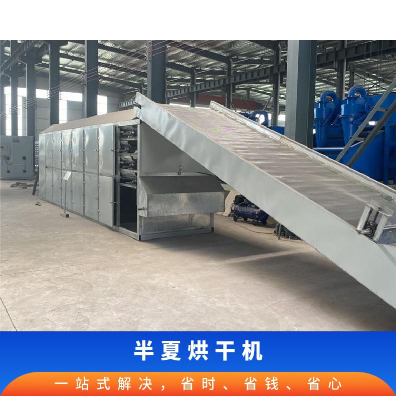 大型网带式半夏烘干线 药材履带连续式干燥设备 节能省电