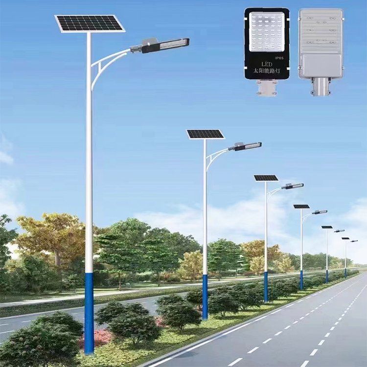太阳能路灯 户外灯 5米6米新农村大功率led超亮8米道路工程 款高杆灯