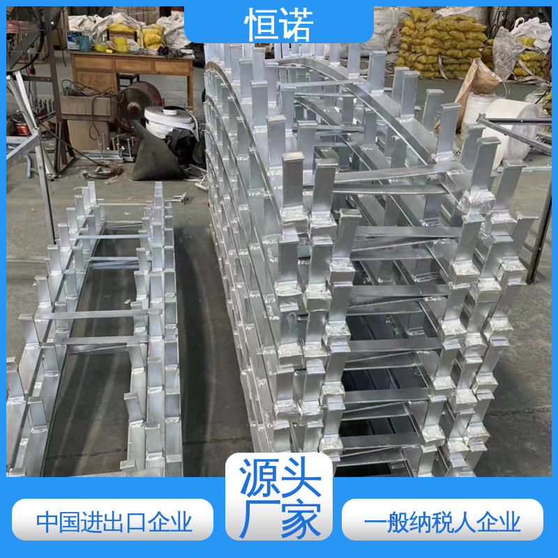 恒诺 焊接工字钢 生产厂家 隧道弧形接触网预埋槽道 加工定制