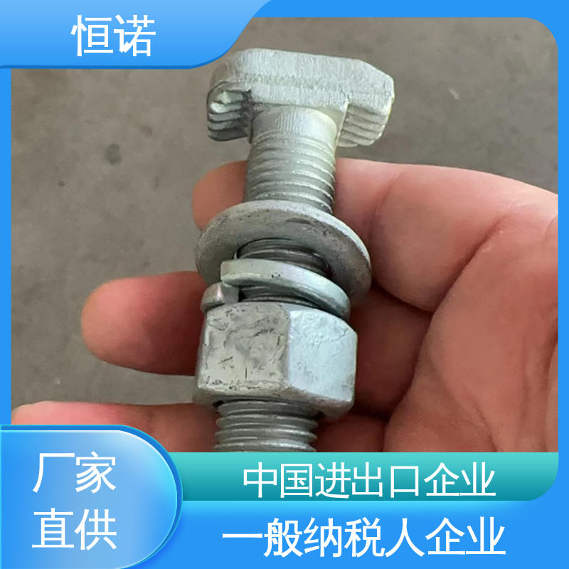 恒诺 来图定做 坚固耐用 哈芬槽T型螺栓8.8级 实体厂家