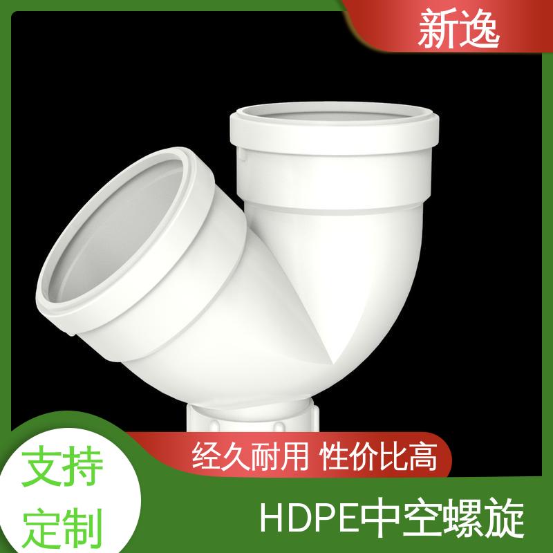 新逸 三层复合 HDPE承插静音管 低噪音 不锈钢衬套 单页片