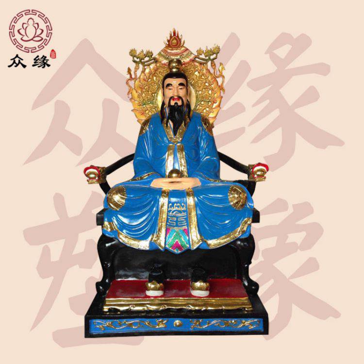 三清道祖铜像雕刻 创世元灵 准提道人 通天教主树脂玻璃钢雕塑