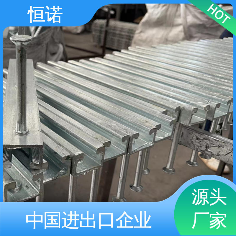 不锈钢预埋槽道 厂家供应 图纸定做长度可选 高强度耐腐蚀 恒诺