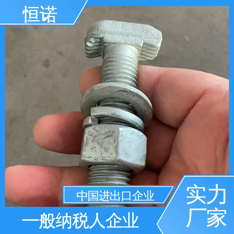 发货及时 8.8级热镀锌预埋槽道螺丝 坚固耐用 来图定做 恒诺