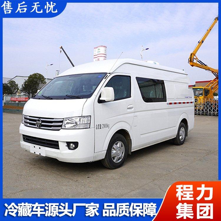 国六福田G9双排座面包式冷藏车 城市冷链配送