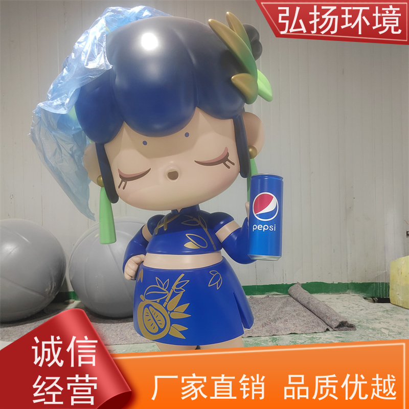 弘扬 市政工程 玻璃钢人形雕塑 品质保证 耐水耐腐蚀 美观大气